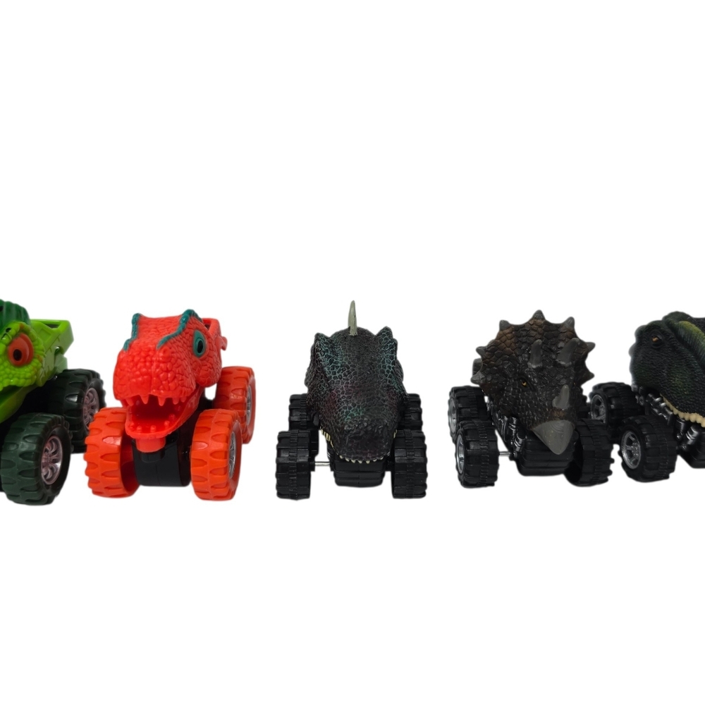 Dinosaur Cars 3 Pull Backs Lot of 5
